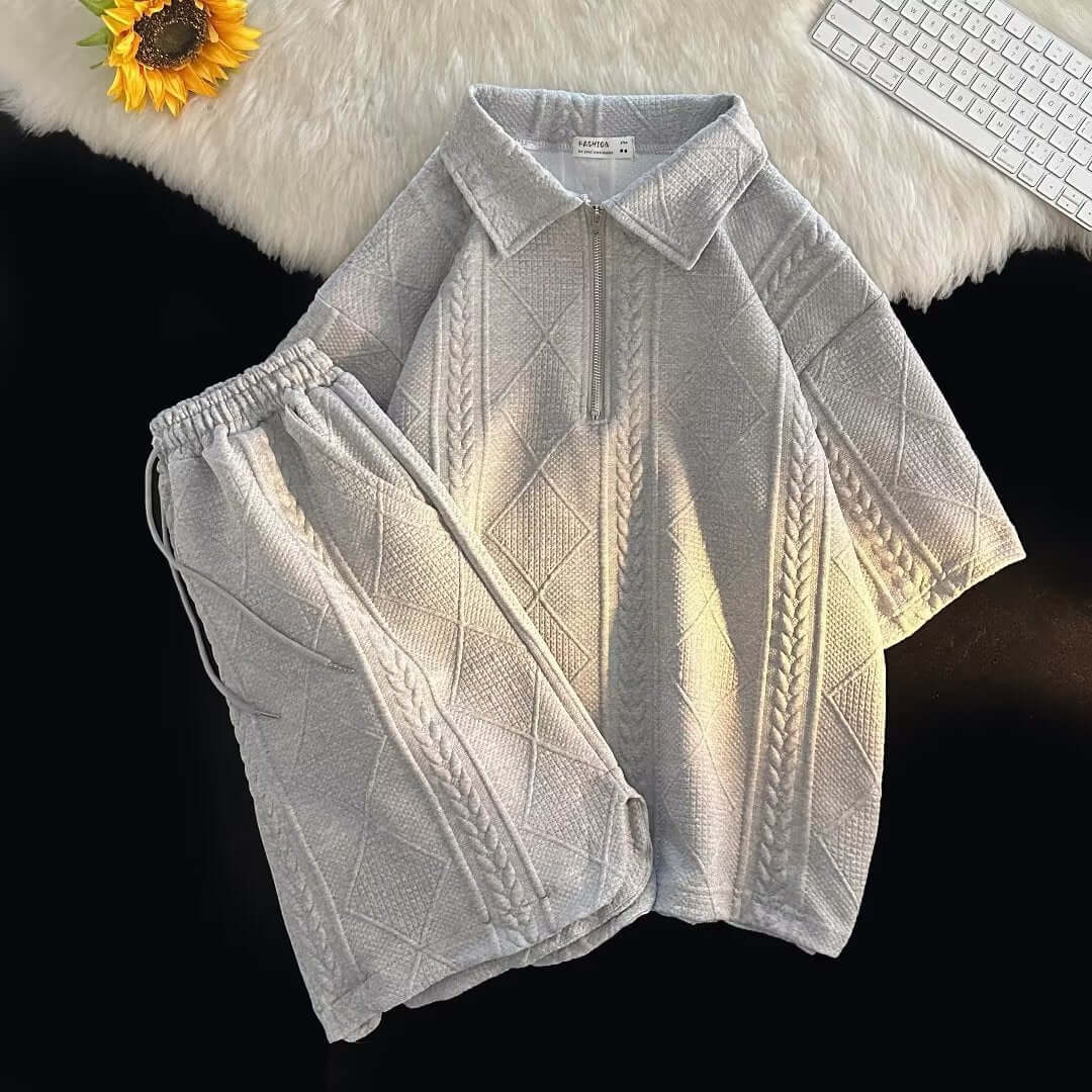 James | Men's Loose Fit Short Sleeve Suit
