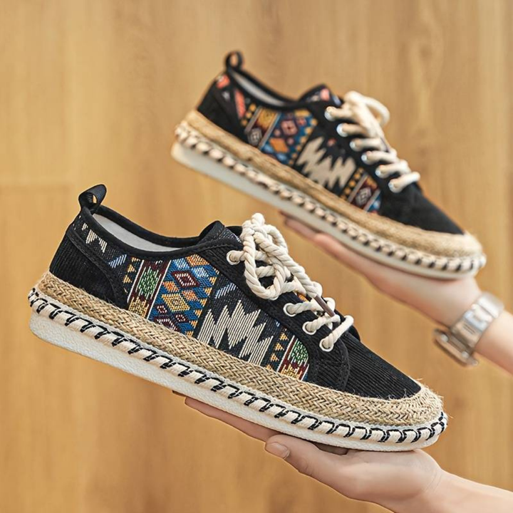 John | Men's Comfortable Printed Lace-Up Sneakers