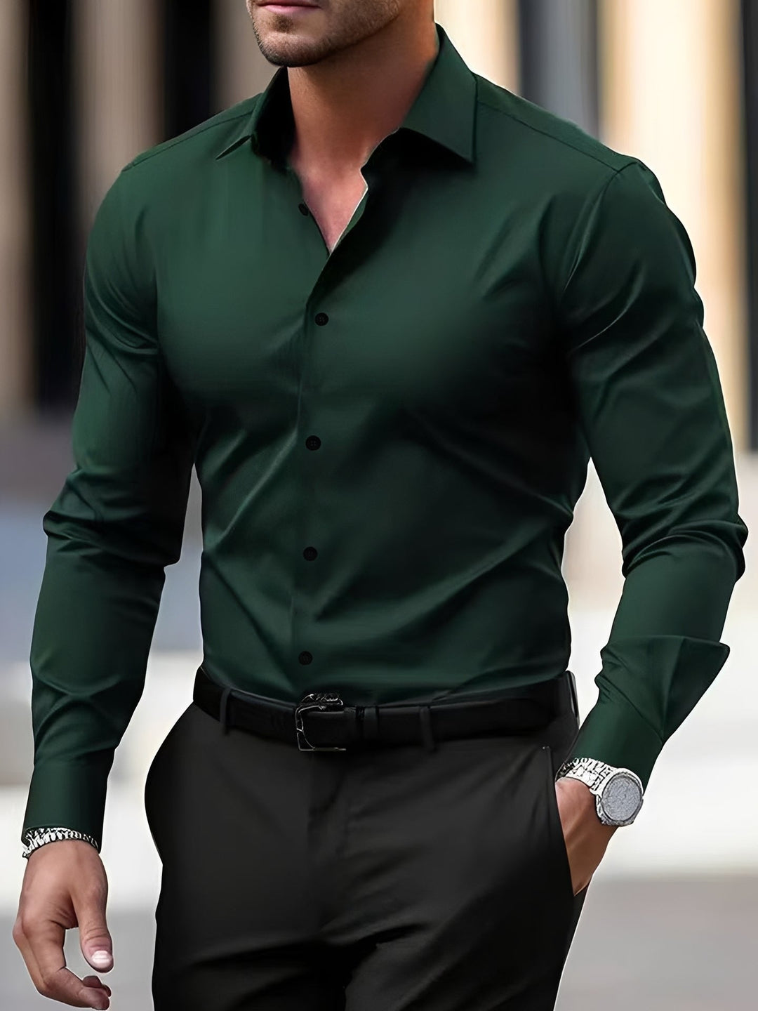 Jeremy | Men's Long-Sleeve Shirt for Casual and Formal Wear