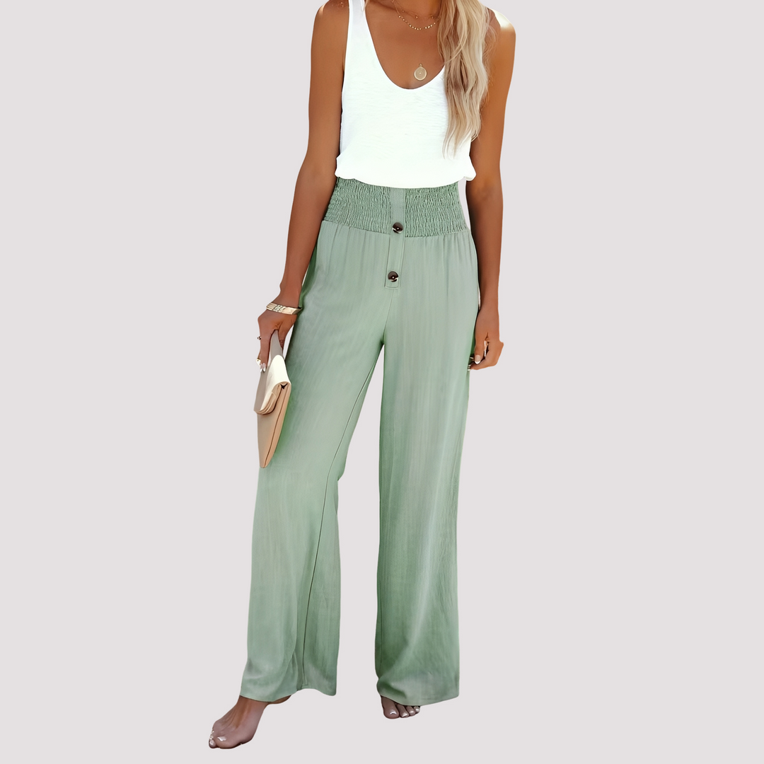 Christa | Women's Loose Fit High-Waisted Pants