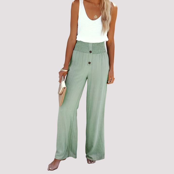 Christa | Women's Loose Fit High-Waisted Pants
