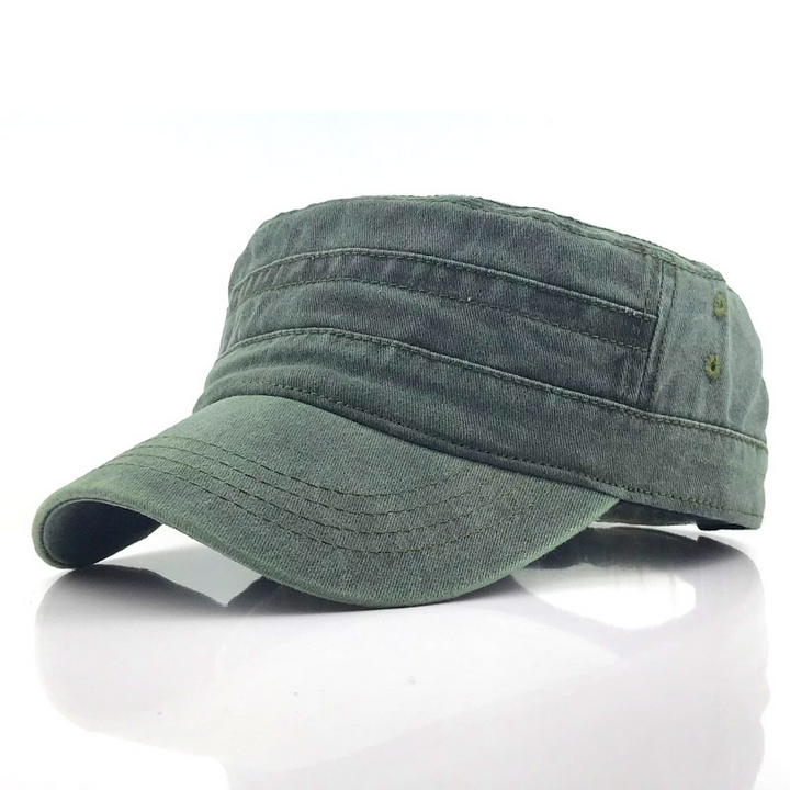 Men's Vintage Army Cap – Timeless Style, Contemporary Touches
