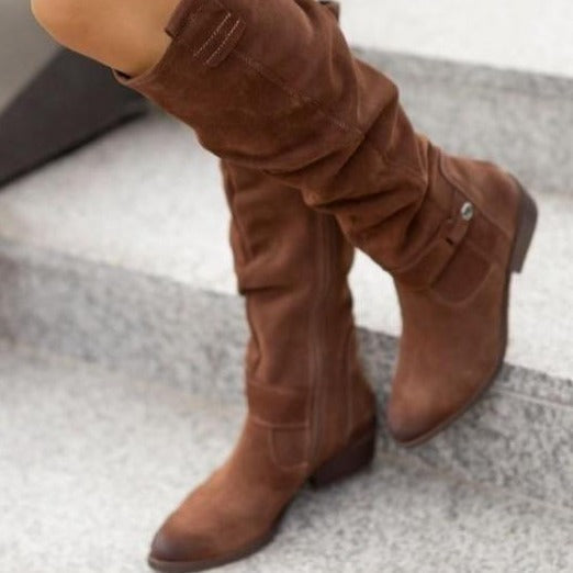 Women's Elegant Low Heel Knee-High Boots