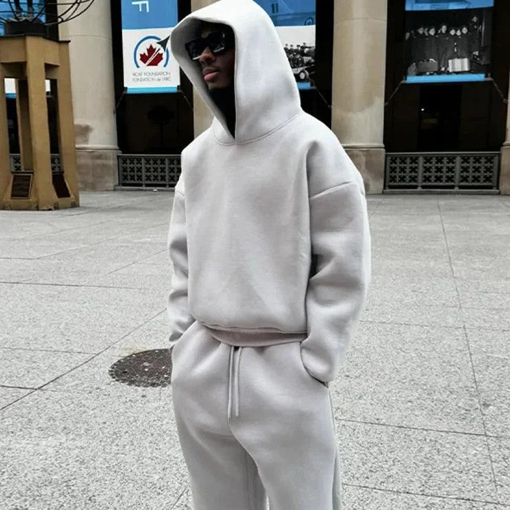 Men's Casual Oversized Hoodie with Drawstring
