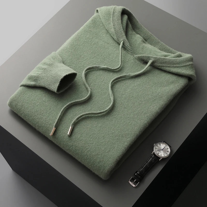 Men's Classic Fit Hoodie | Casual Wear with Ribbed Cuffs