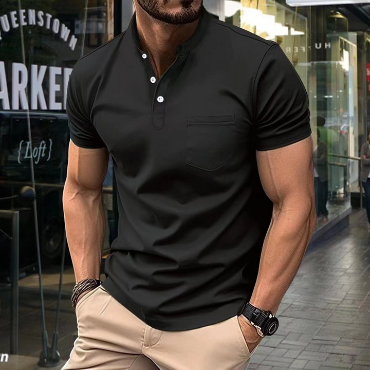 Nico | Men's Elegant Half Collar Polo Shirt