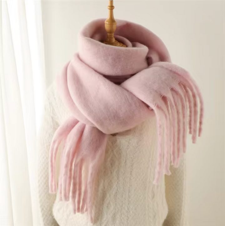 Women's Fringed Winter Scarf