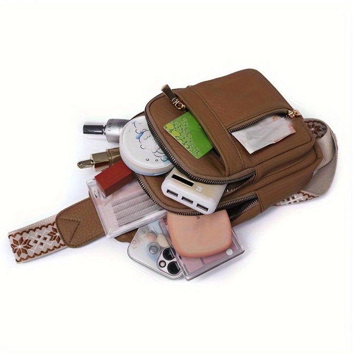 Margaret | Women's Vegan Leather Sling Crossbody Bag