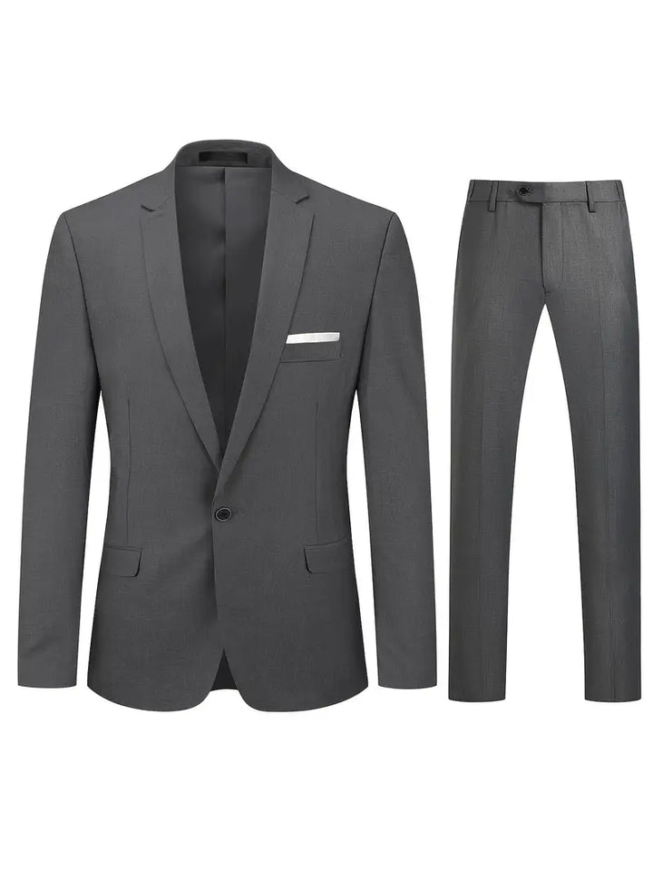 John | Men's Two-Piece Suit: Classic Blazer and Pants Set