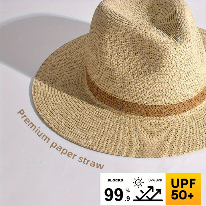 Men's Wide-Brimmed Sun Hat – UV Protection for Outdoor Activities