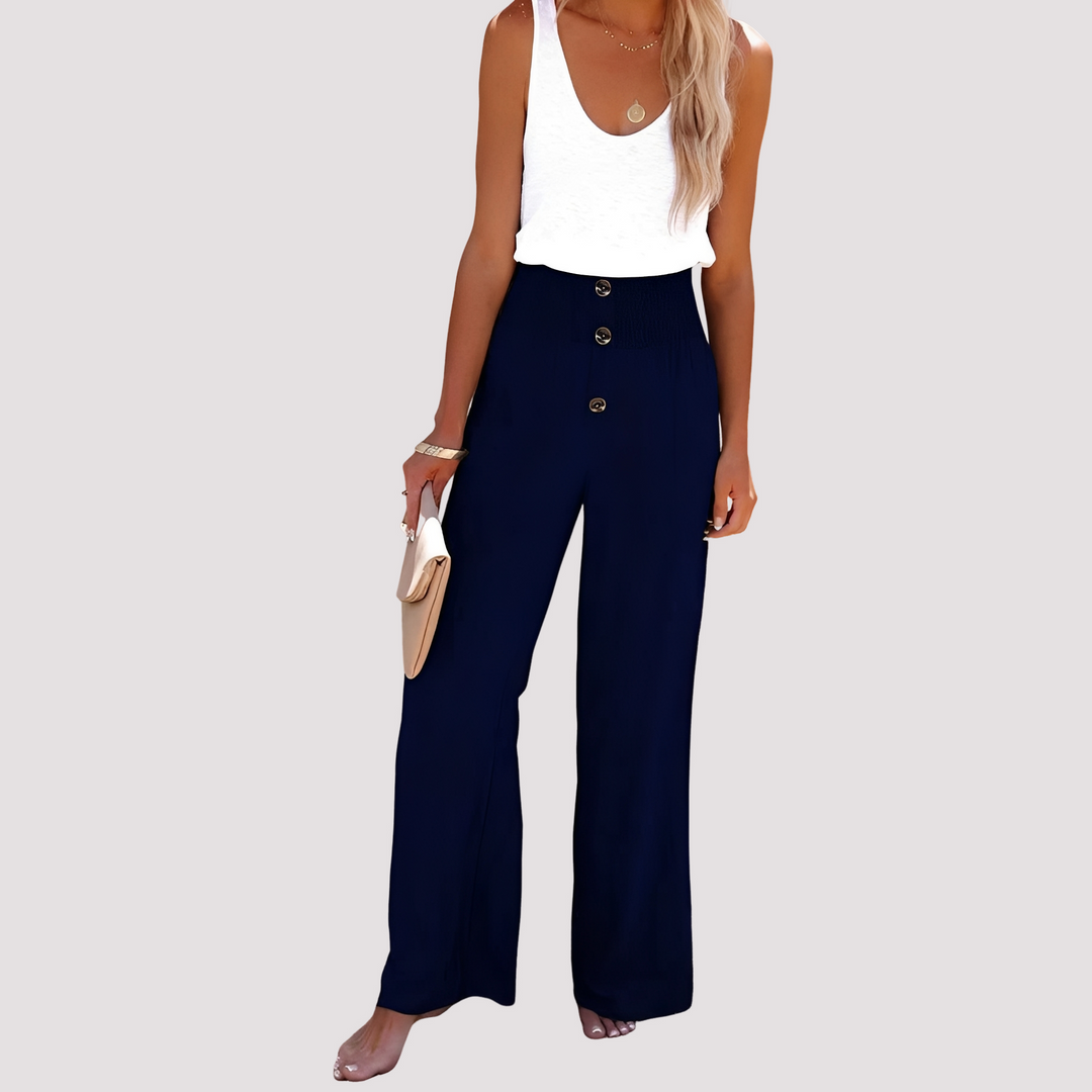 Christa | Women's Loose Fit High-Waisted Pants