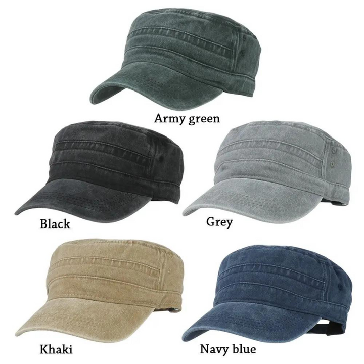 Men's Vintage Army Cap – Timeless Style, Contemporary Touches