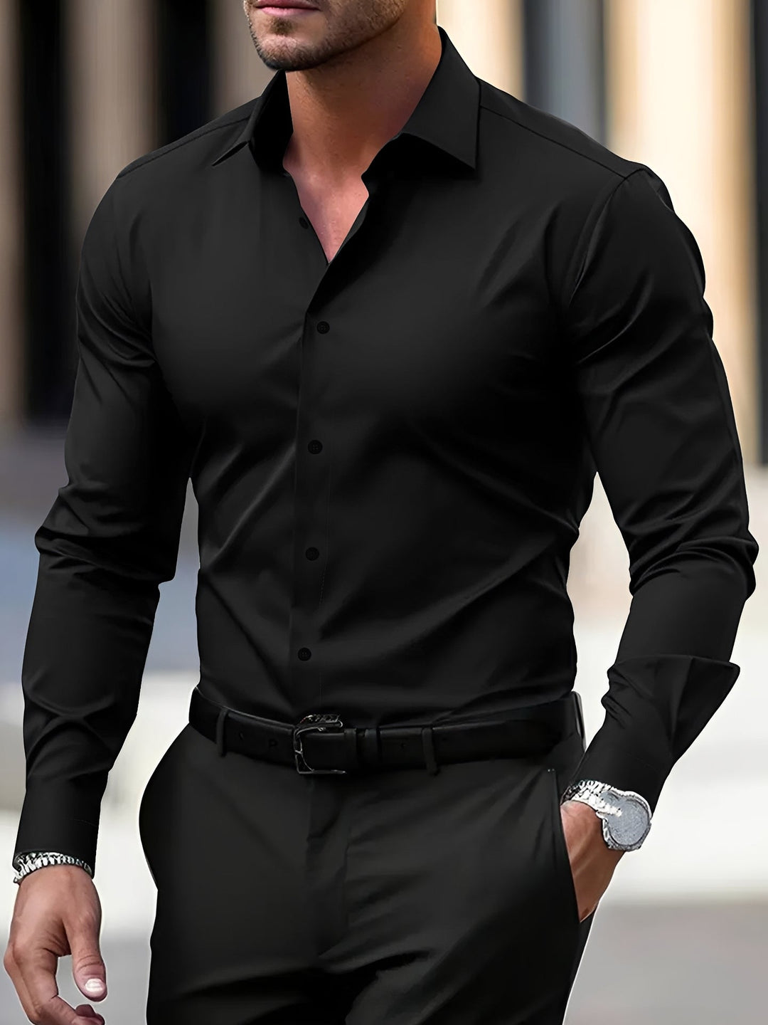 Jeremy | Men's Long-Sleeve Shirt for Casual and Formal Wear