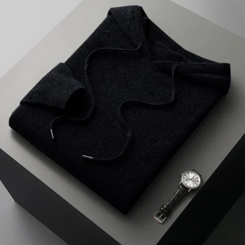 Men's Classic Fit Hoodie | Casual Wear with Ribbed Cuffs