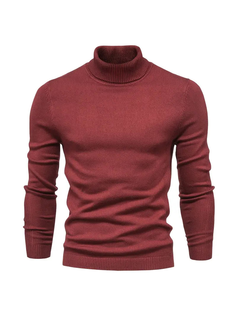 Men's Fitted Turtleneck | Smart Casual Long Sleeve Top