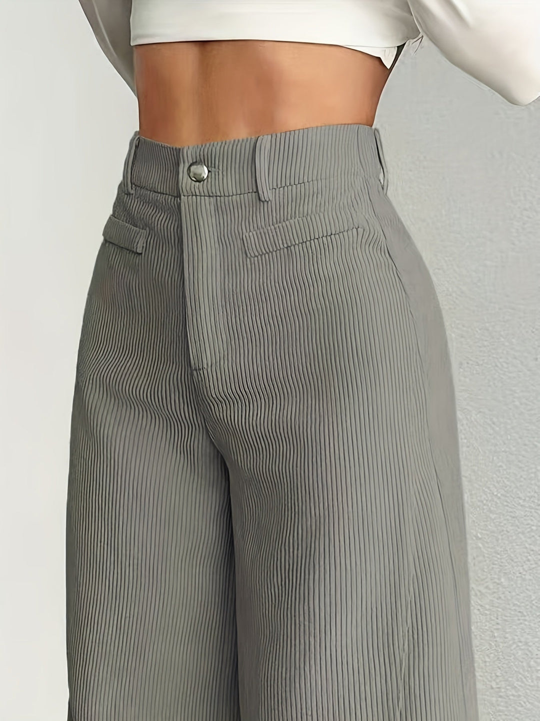 Women's High-Waisted Wide Leg Trousers