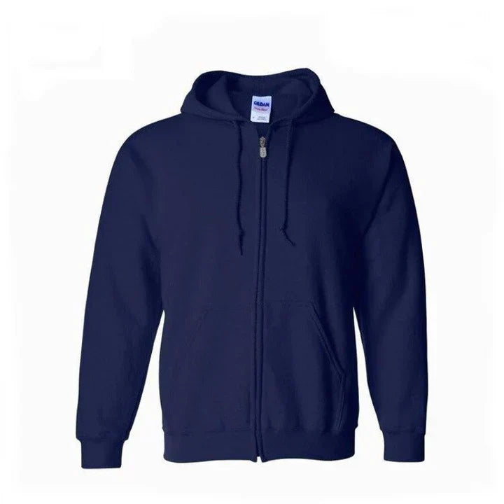 Men's Casual Zip-Up Hoodie Sweatshirt