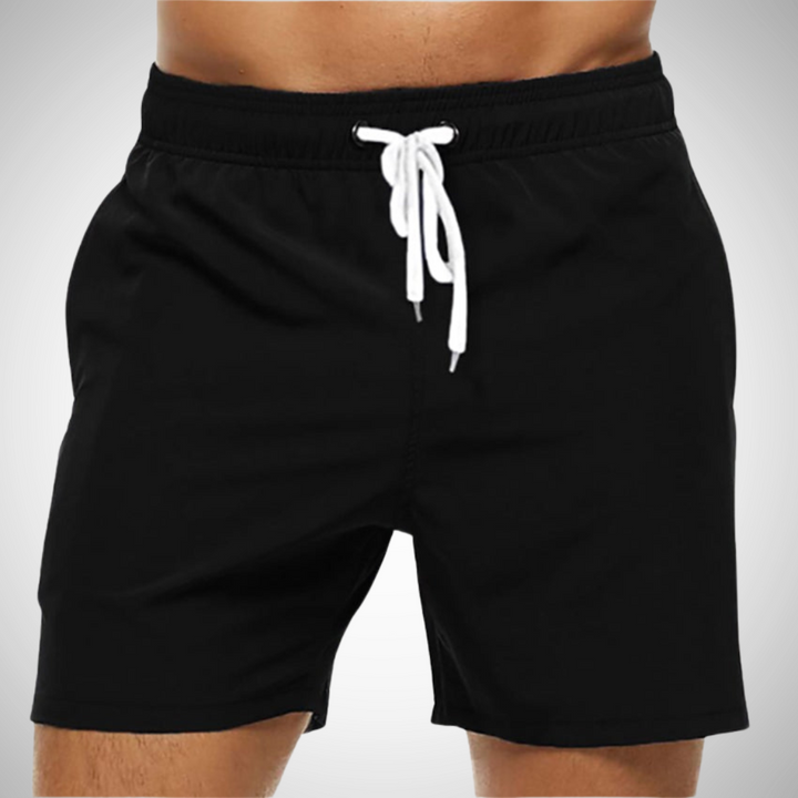 James | Men's Comfortable Solid Swim Trunks