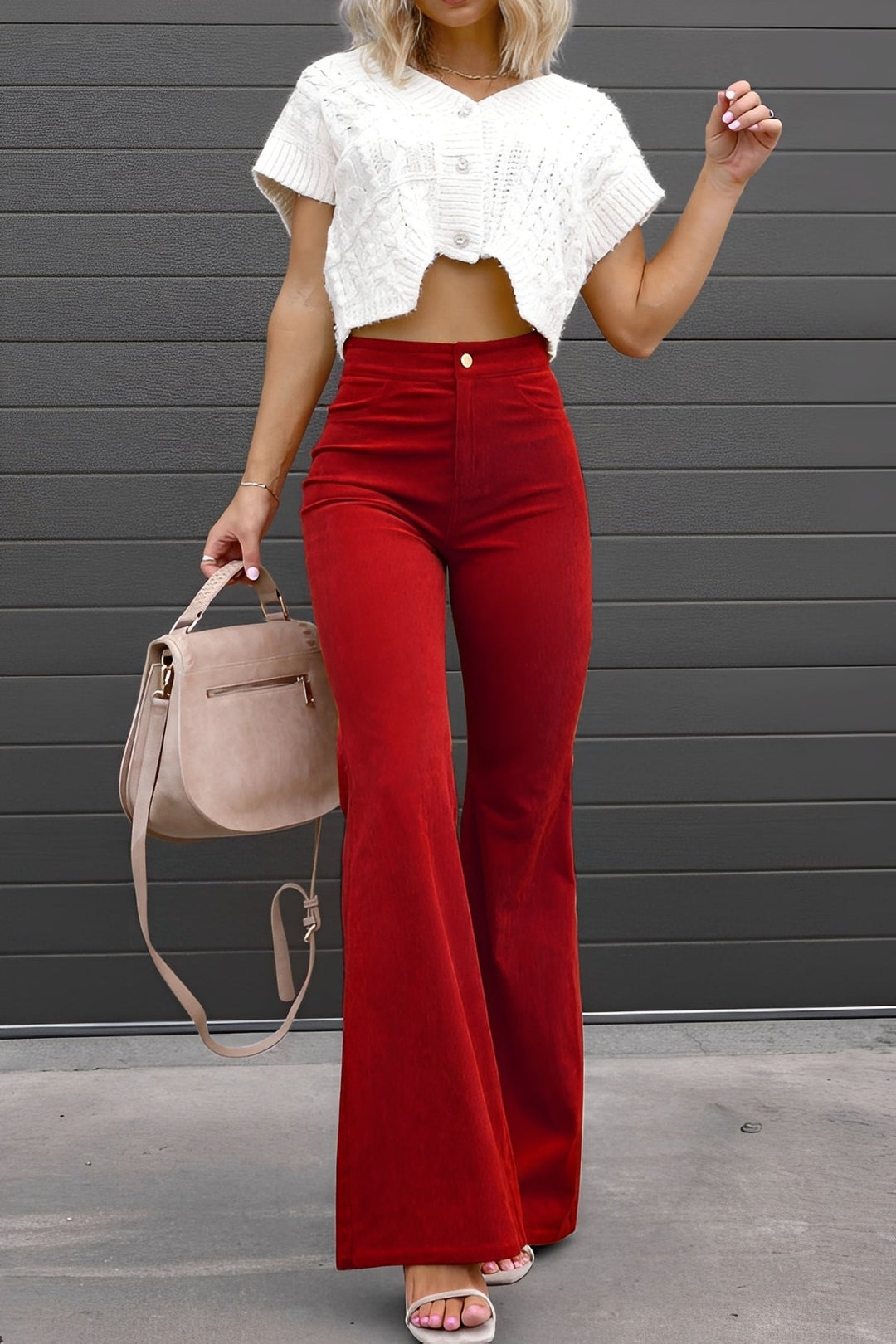 Jacqueline | Women's Trendy Flared Trousers