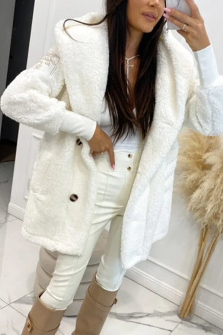 Women's Cozy Plush Hoodie Jacket