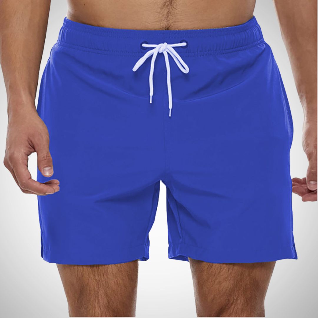 James | Men's Comfortable Solid Swim Trunks
