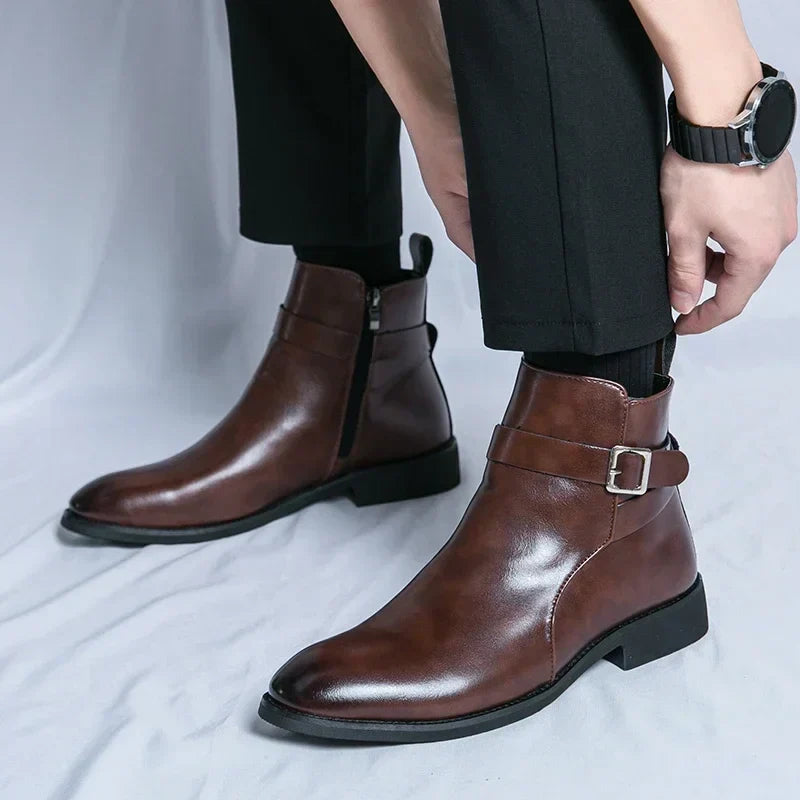 Men's Chelsea Boots | Sleek Classic Design with Side Zipper