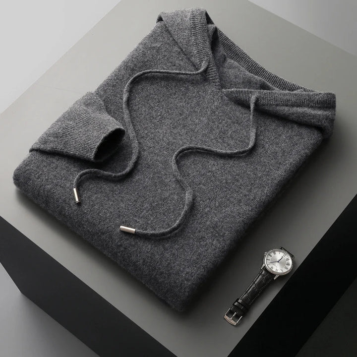 Men's Classic Fit Hoodie | Casual Wear with Ribbed Cuffs