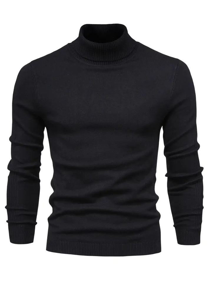 Men's Fitted Turtleneck | Smart Casual Long Sleeve Top