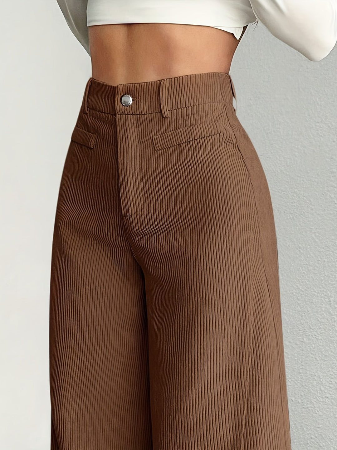 Women's High-Waisted Wide Leg Trousers