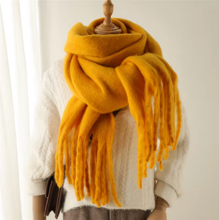 Women's Fringed Winter Scarf