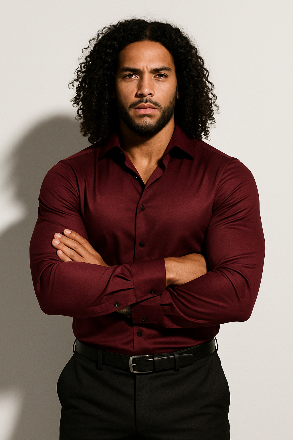 Men's Slim Fit Tailored Modern Dress Shirt