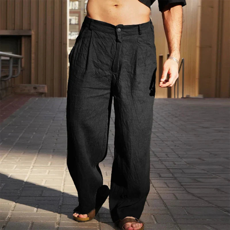 James | Men's Lightweight Linen Trousers