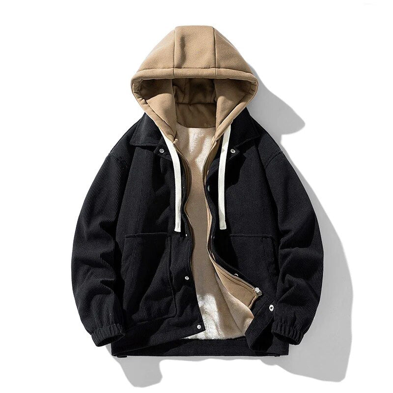 Men's Lined Hooded Jacket