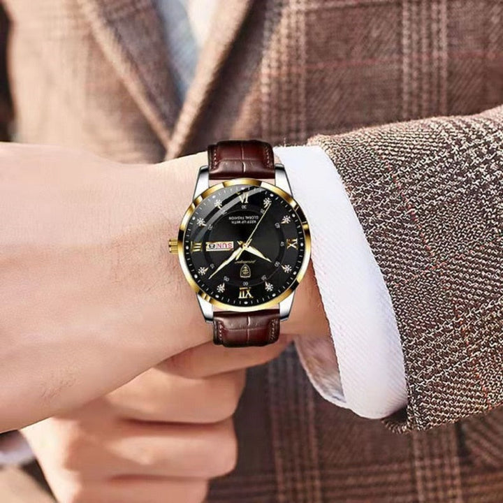 Men's Waterproof Luminous Wristwatch
