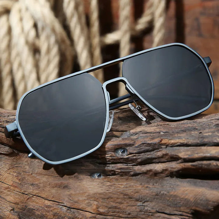 Men's Stainless Steel Pilot Sunglasses - High Quality Design