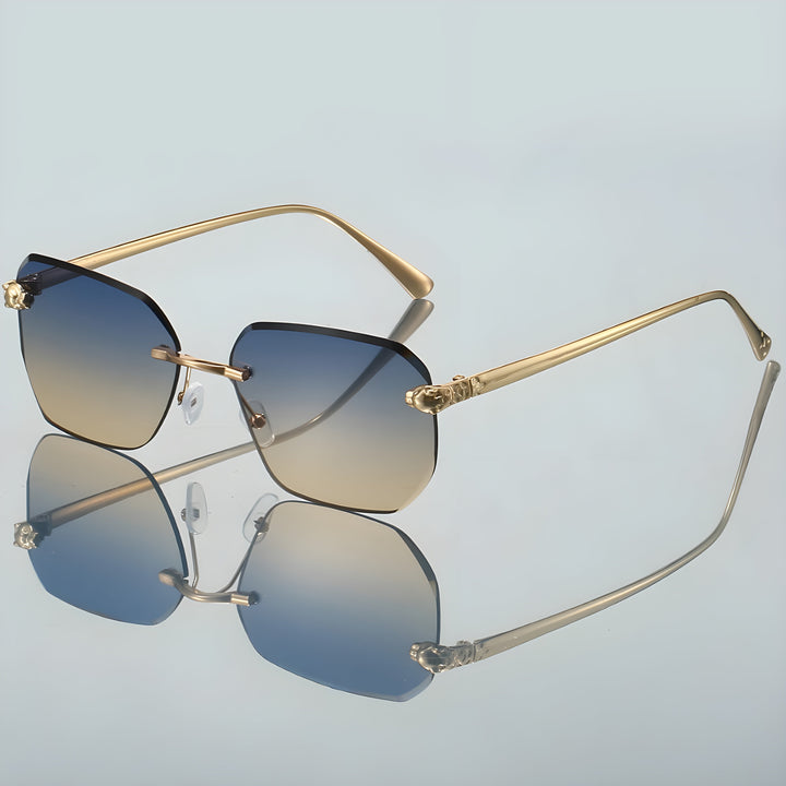 Men's Frameless Sunglasses for Stylish Eye Protection