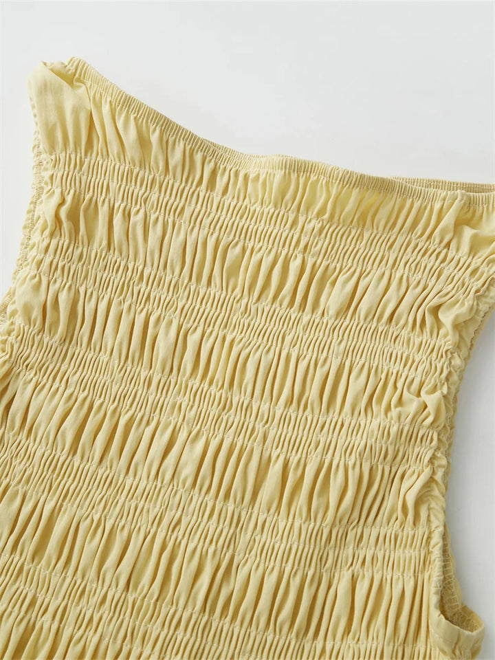 Abigail | Women's Ruffle Hem Sleeveless Top-Omni Prime Goods