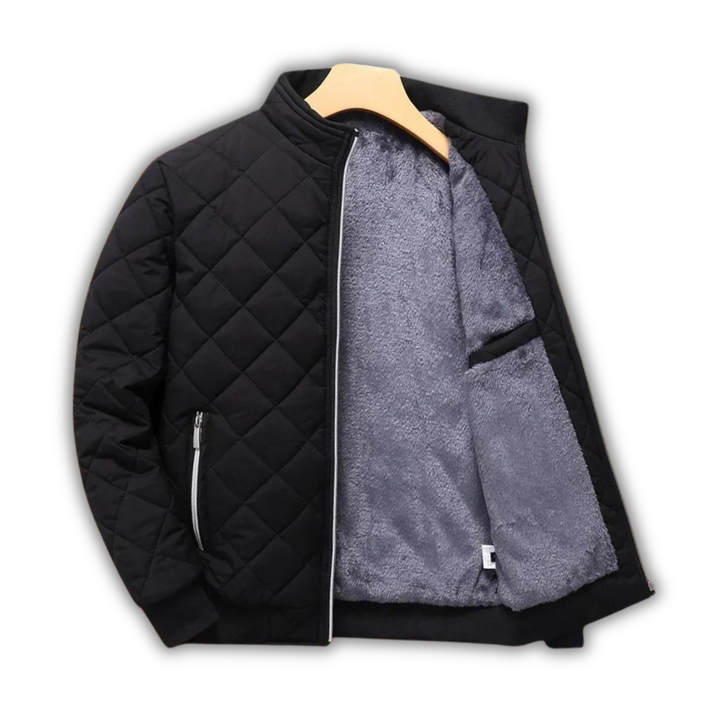 Men's Fleece-Lined Quilted Jacket