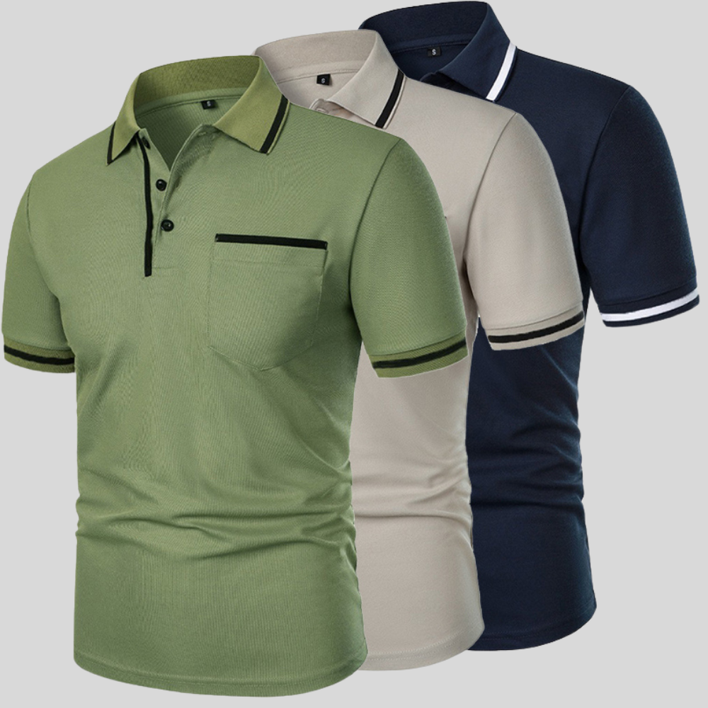 Adam | Men's Classic Short Sleeve Polo Shirt-Omni Prime Goods