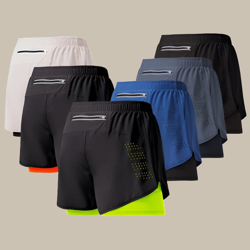 Alex | Men's Quick-Drying Running Shorts with Zipper-Omni Prime Goods
