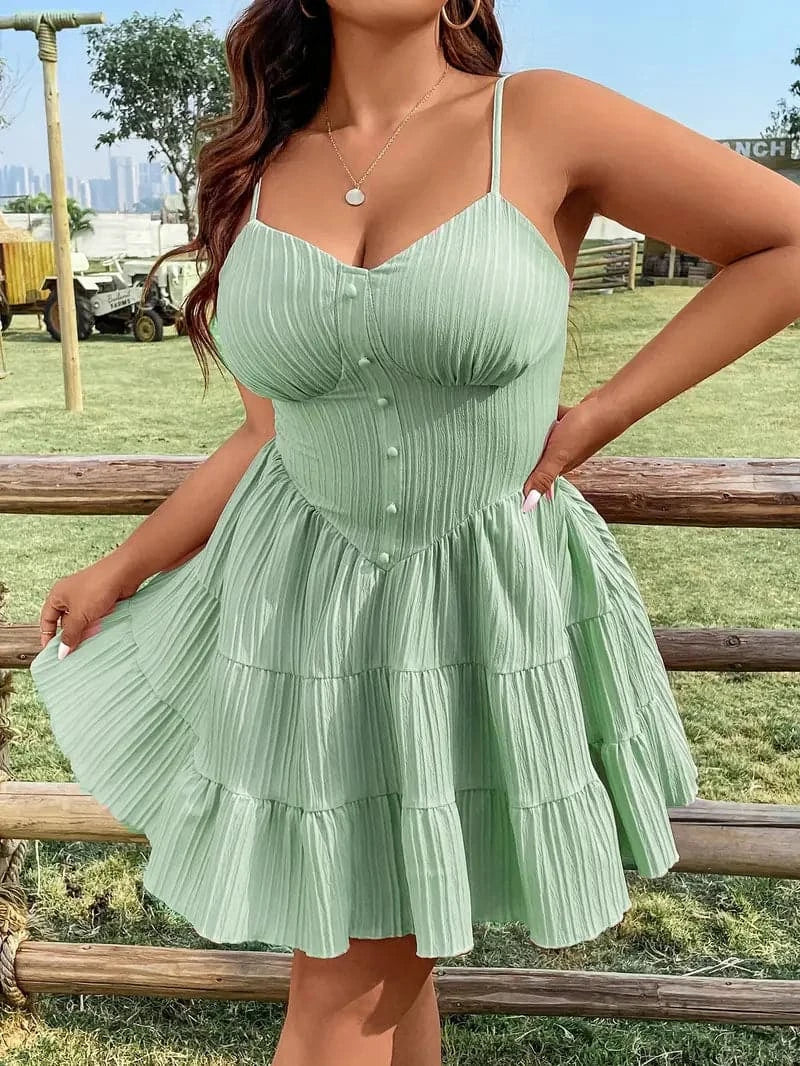 Alice | Women's Spaghetti Strap A-Line Dress-Omni Prime Goods