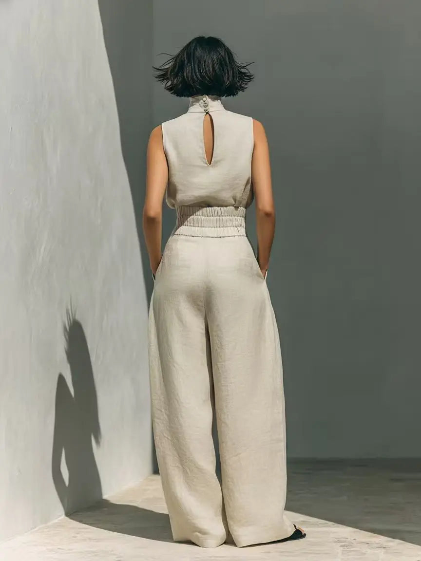 Amara | Women's High Waist Jumpsuit-Omni Prime Goods