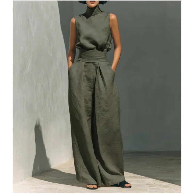 Amara | Women's High Waist Jumpsuit-Omni Prime Goods