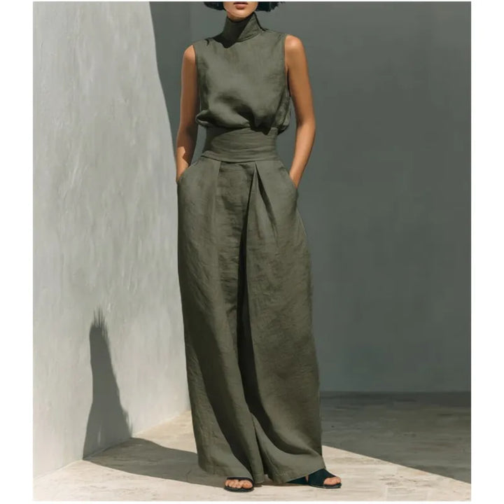 Amara | Women's High Waist Jumpsuit-Omni Prime Goods