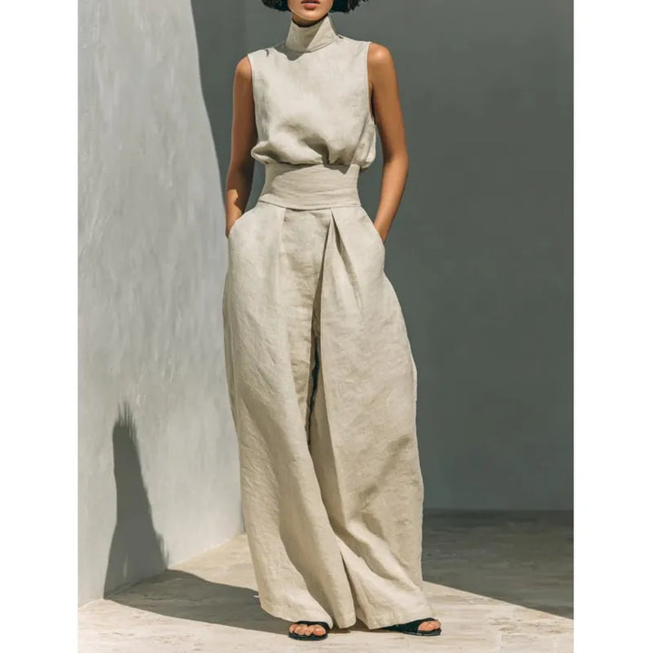 Amara | Women's High Waist Jumpsuit-Omni Prime Goods
