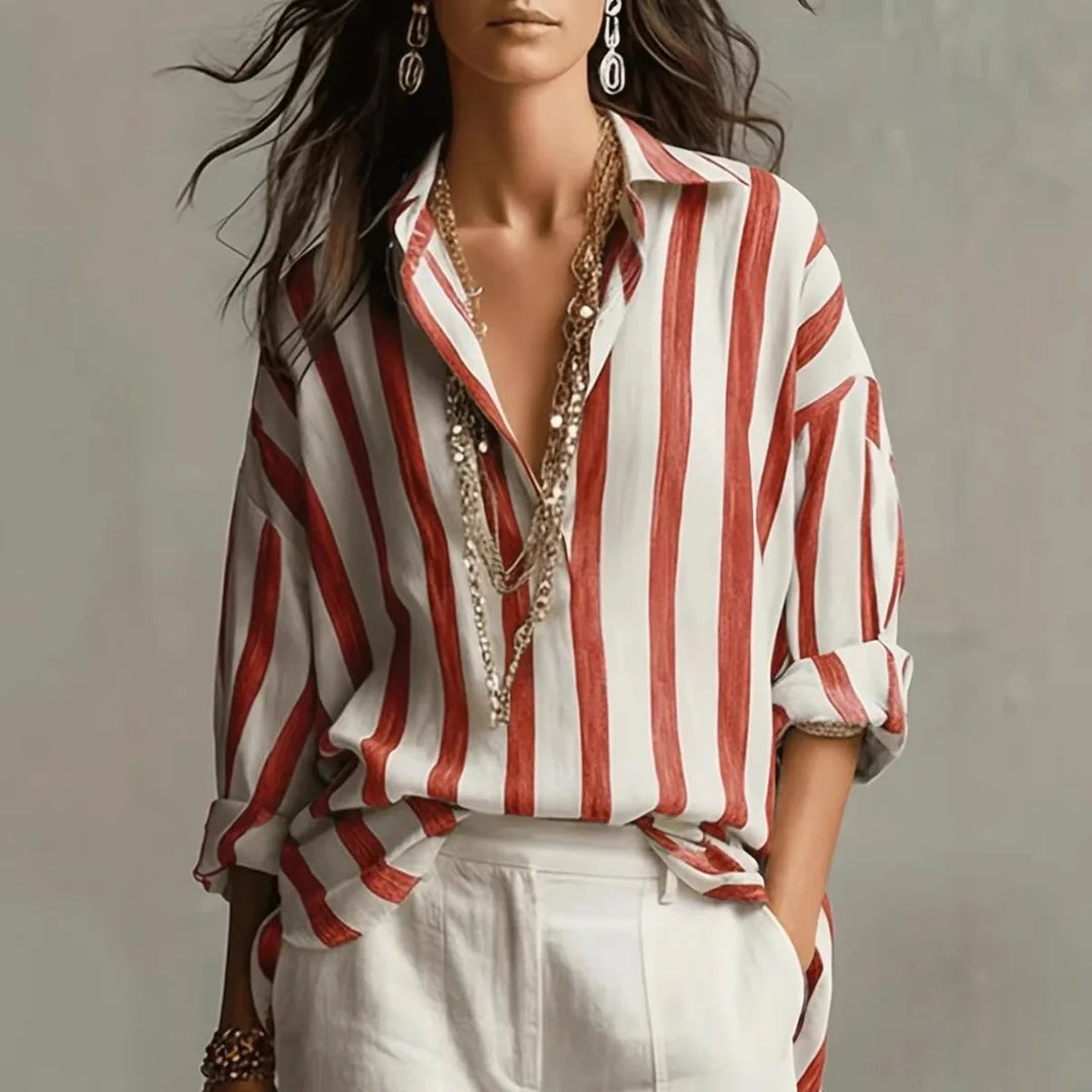 Amaris | Women's Linen Dress Shirt-Omni Prime Goods