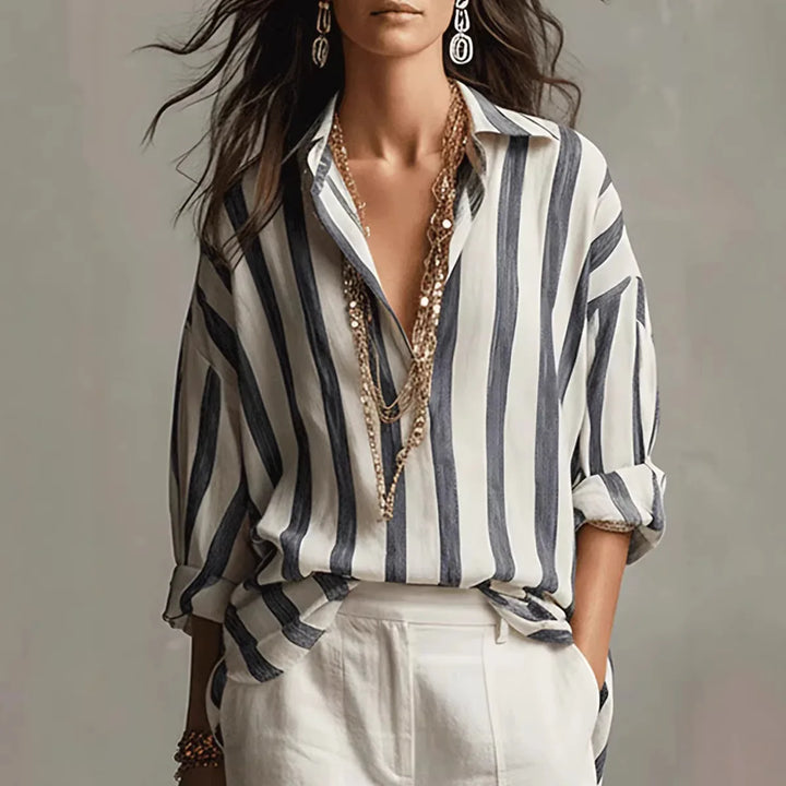 Amaris | Women's Linen Dress Shirt-Omni Prime Goods