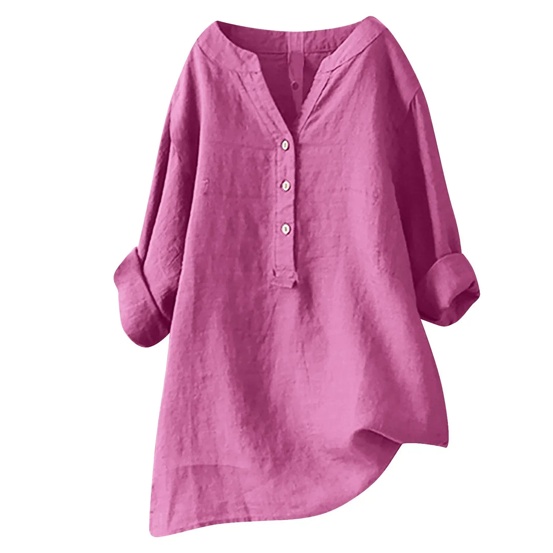 Amaris | Women's Summer Linen Shirt-Omni Prime Goods