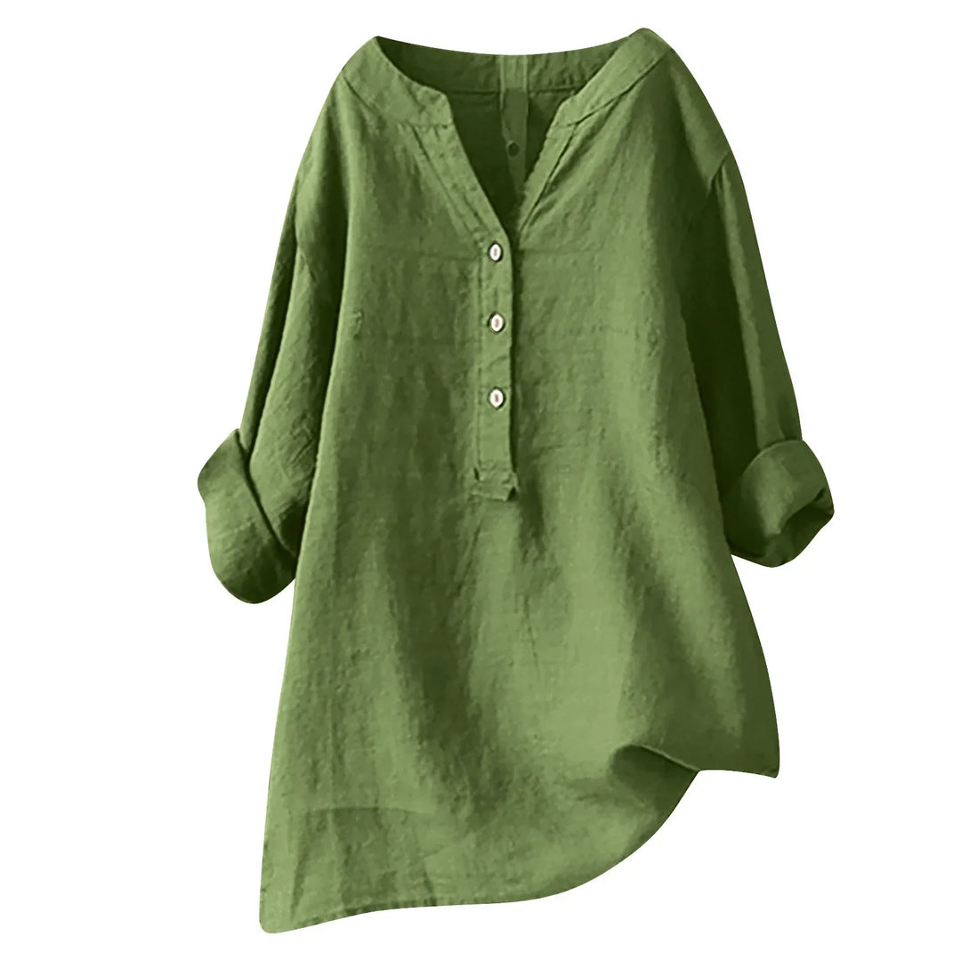 Amaris | Women's Summer Linen Shirt-Omni Prime Goods