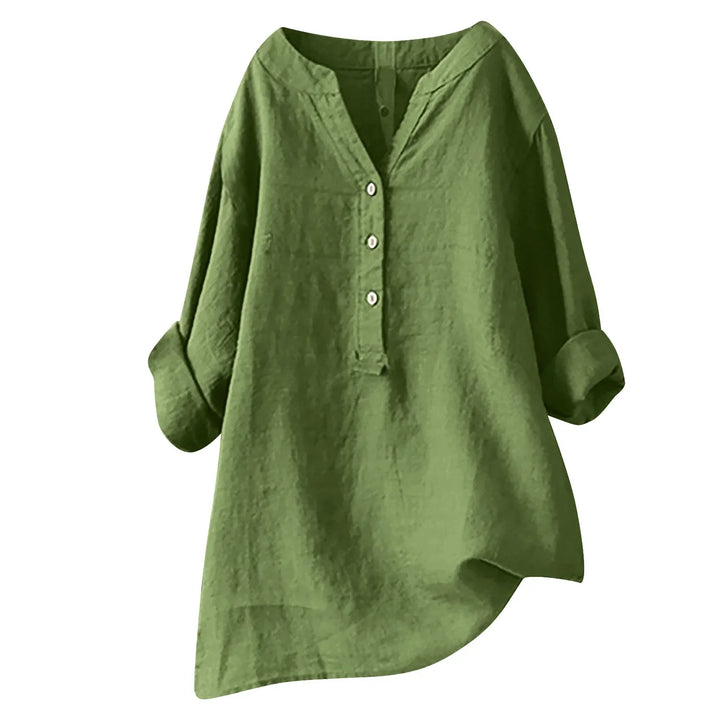 Amaris | Women's Summer Linen Shirt-Omni Prime Goods